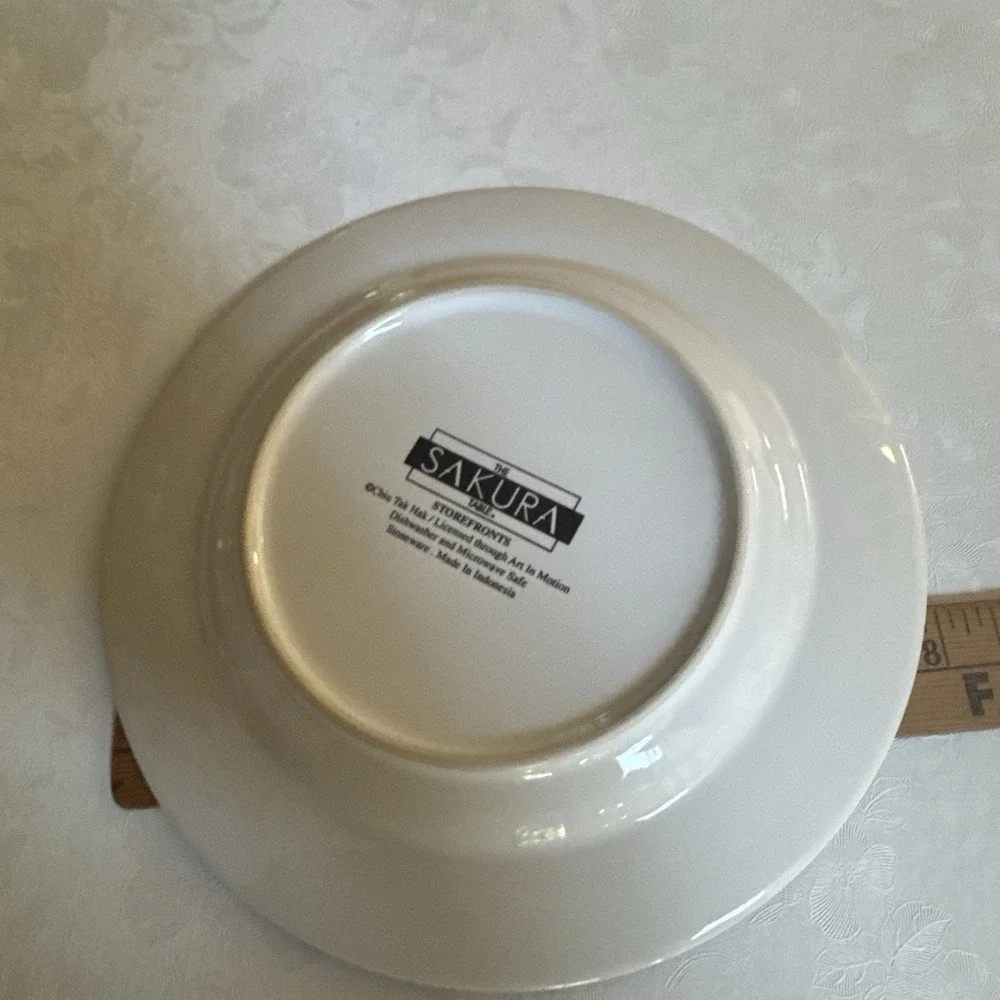Emilie Sakura French Bistro Plate By Chiu Tak Hak Art In Motion